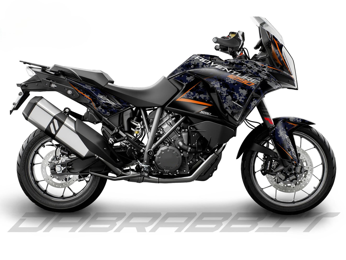 Kit Grafiche Adesivi Carene - KTM 1290 Super Adventure (2017~2020) - (CM2-N)
