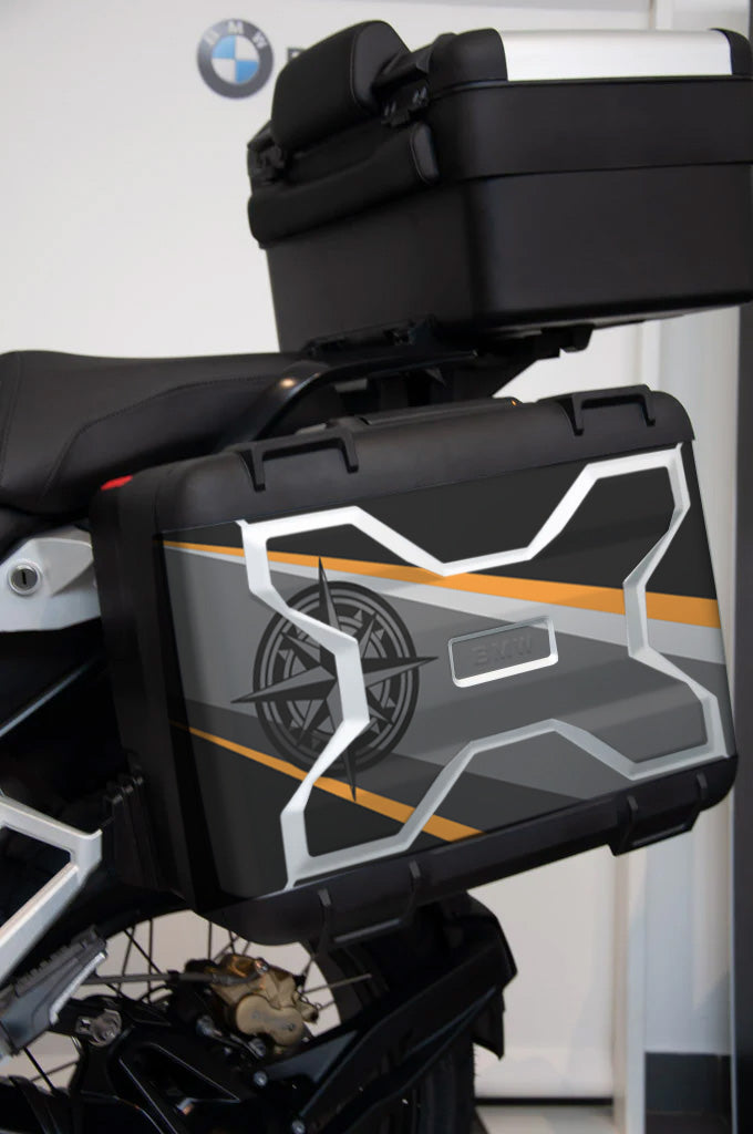 Kit Adesivi Stile Trofeo per Valigie BMW R1200 GS