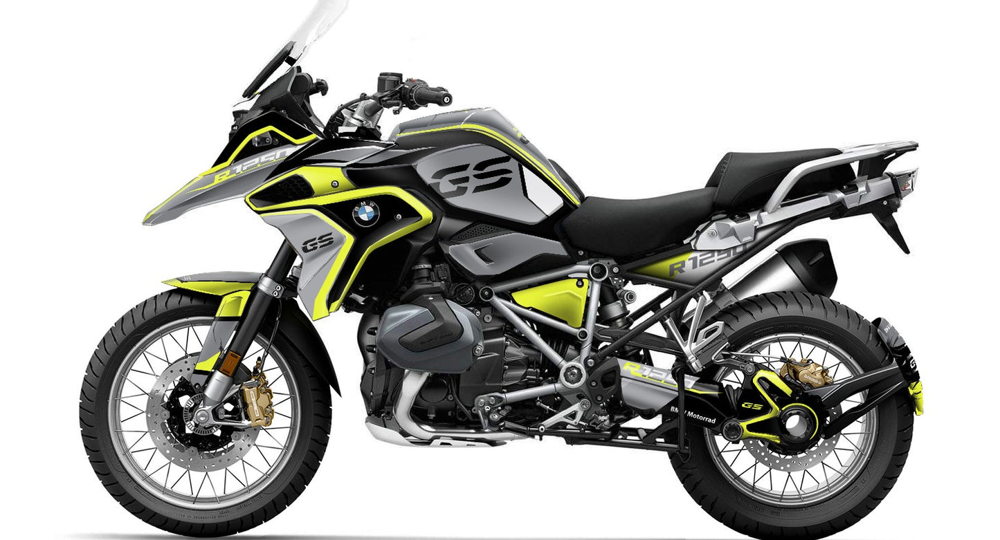Kit Grafiche Adesivi Carene - BMW R1200/R1250GS (2017~2025) - (GR-FY)