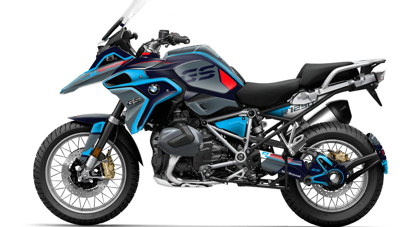 Kit Grafiche Adesivi Carene - BMW R1200/R1250GS (2017~2025) - (GR-SK)