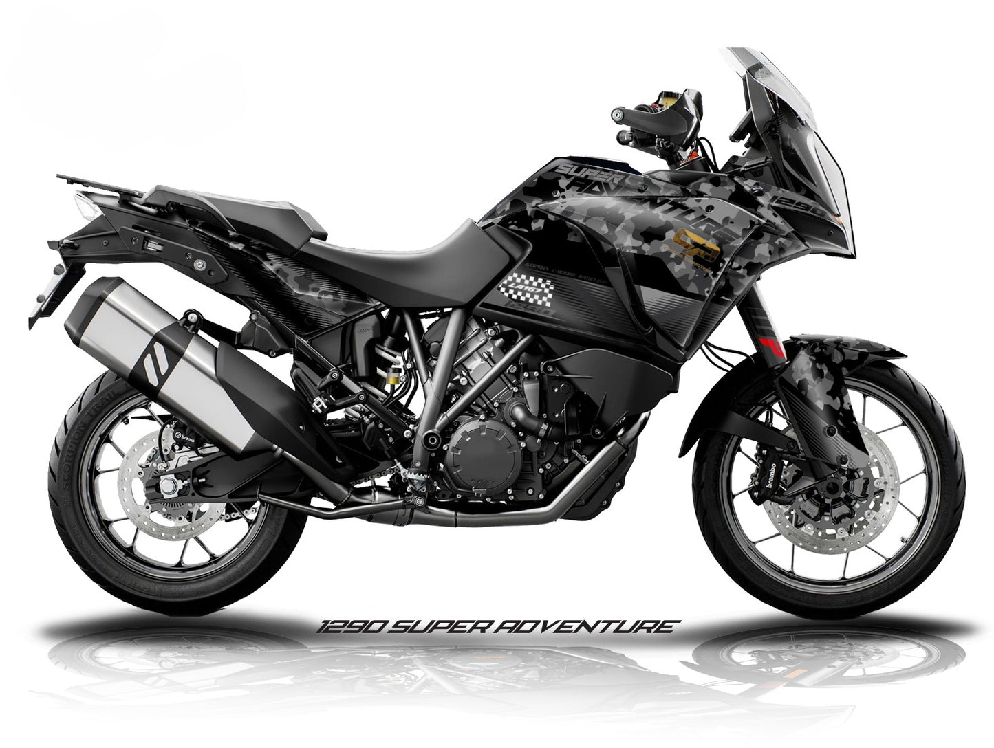 Kit Grafiche Adesivi Carene - KTM 1290 Super Adventure (2017~2020) - (CM-Correa)