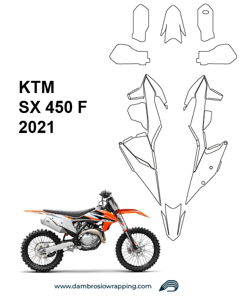 Custom Fairing Graphics Kit for KTM SX 450F - 2021