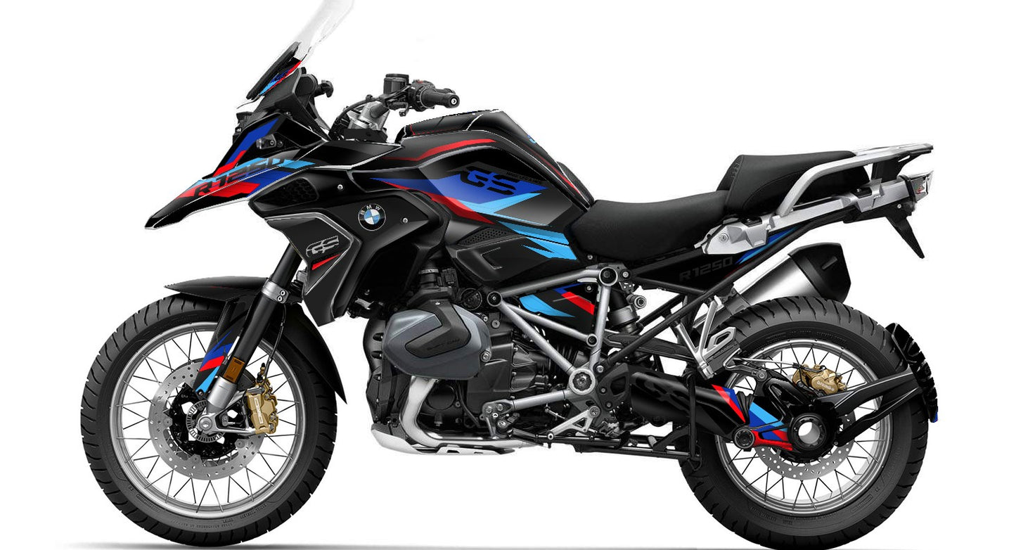 Kit Grafiche Adesivi Carene - BMW R1200/R1250GS (2017~2025) - (MS2-B)