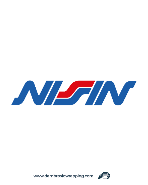 Adesivo Logo Nissin - Blu/Rosso