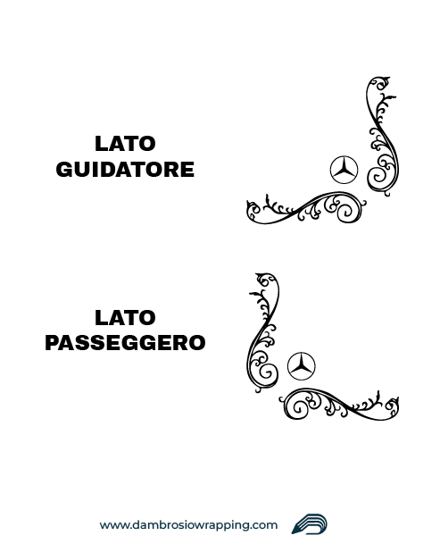 Kit 2 Adesivi per Finestrini Camion - Mercedes