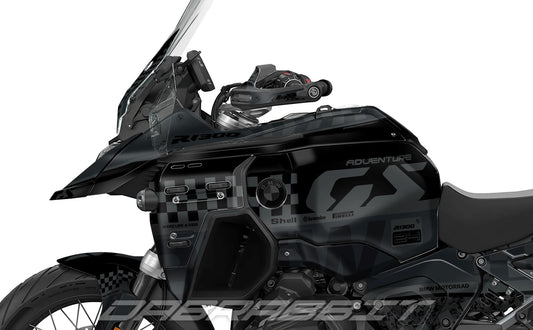 Kit Grafiche Adesivi Carene - BMW R1300GS ADV (2024~) - (CHKR-BG)