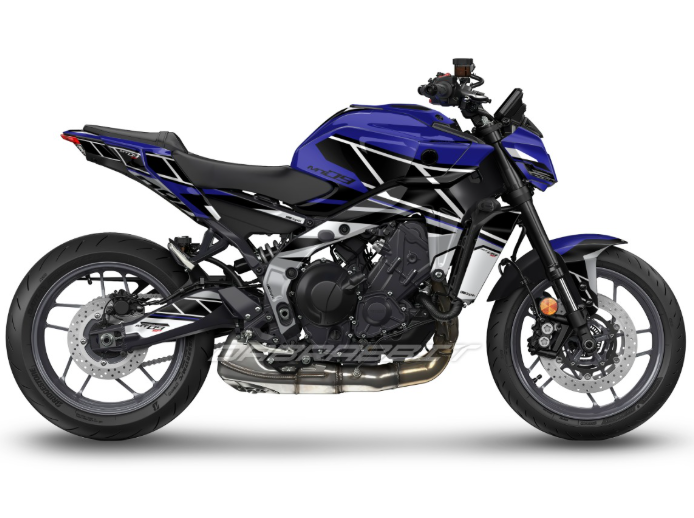 Kit Grafiche Adesivi Carene - Yamaha MT-09 / FZ-09 (2025) - (YLN-BL)