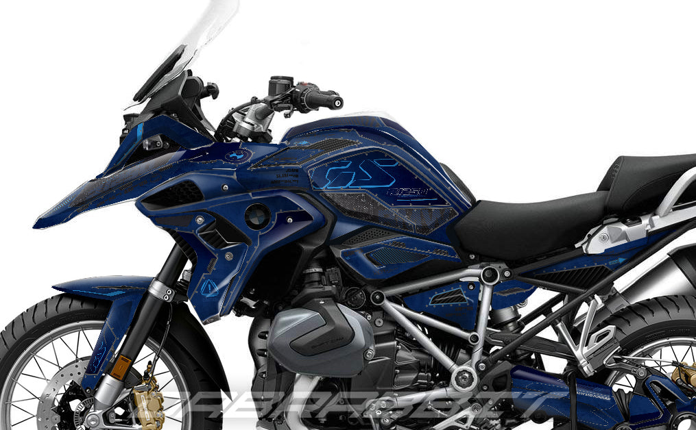 Kit Grafiche Adesivi Carene - BMW R1200/R1250GS (2017~2025) - (F15K-BL)