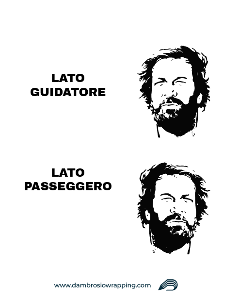 Kit 2 Adesivi per Laterale Camion - Bud Spencer
