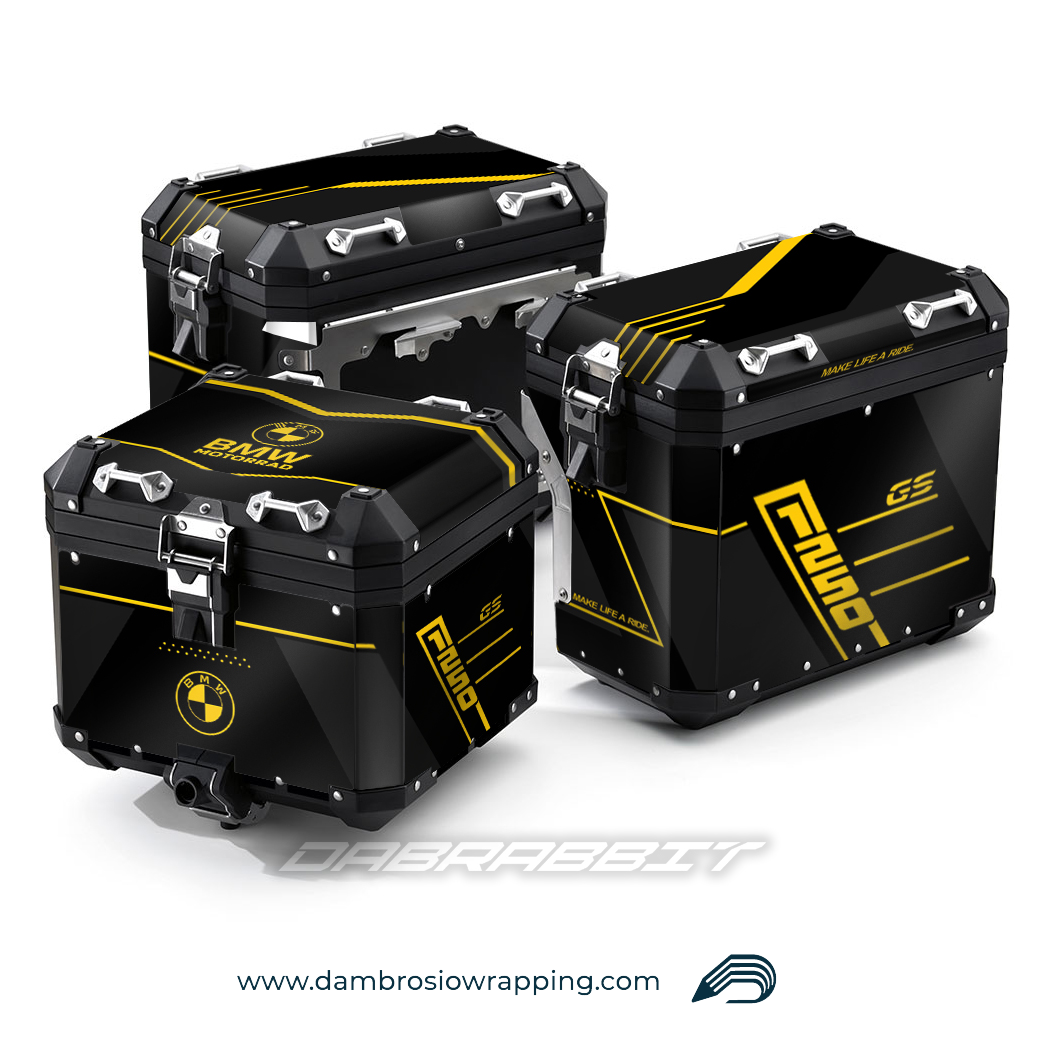 Kit Adesivi Borse / Valigie Box - BMW R 1250 1200 GS (TRP-BY)