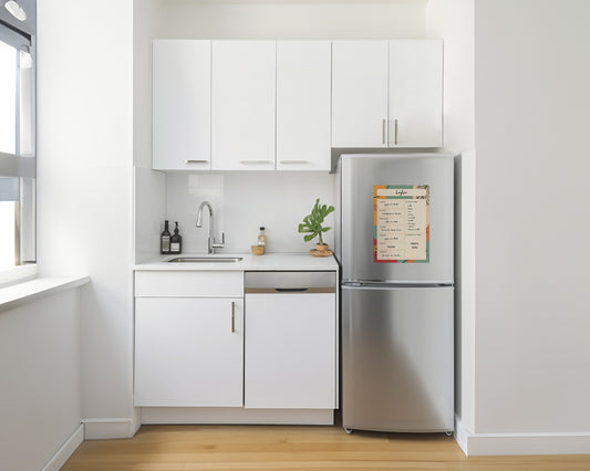 Lavagna Riscrivibile/Riposizionabile - Planner Week - Colori Caldi