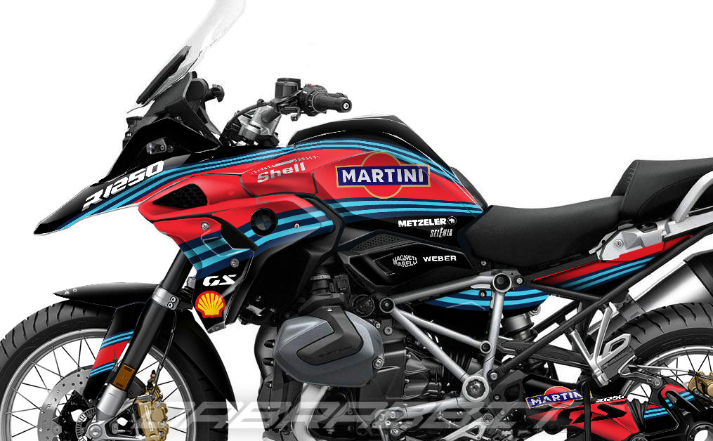 Kit Grafiche Adesivi Carene - BMW R1200/R1250GS (2017~2025) - (MTN-B)