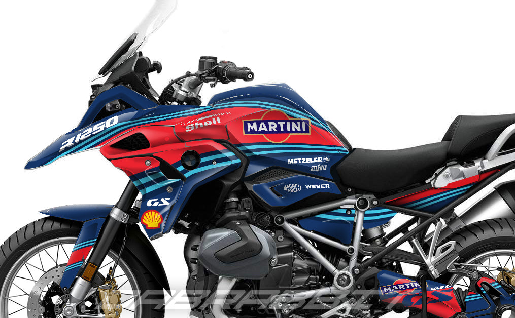 Kit Grafiche Adesivi Carene - BMW R1200/R1250GS (2017~2025) - (MTN-BL)