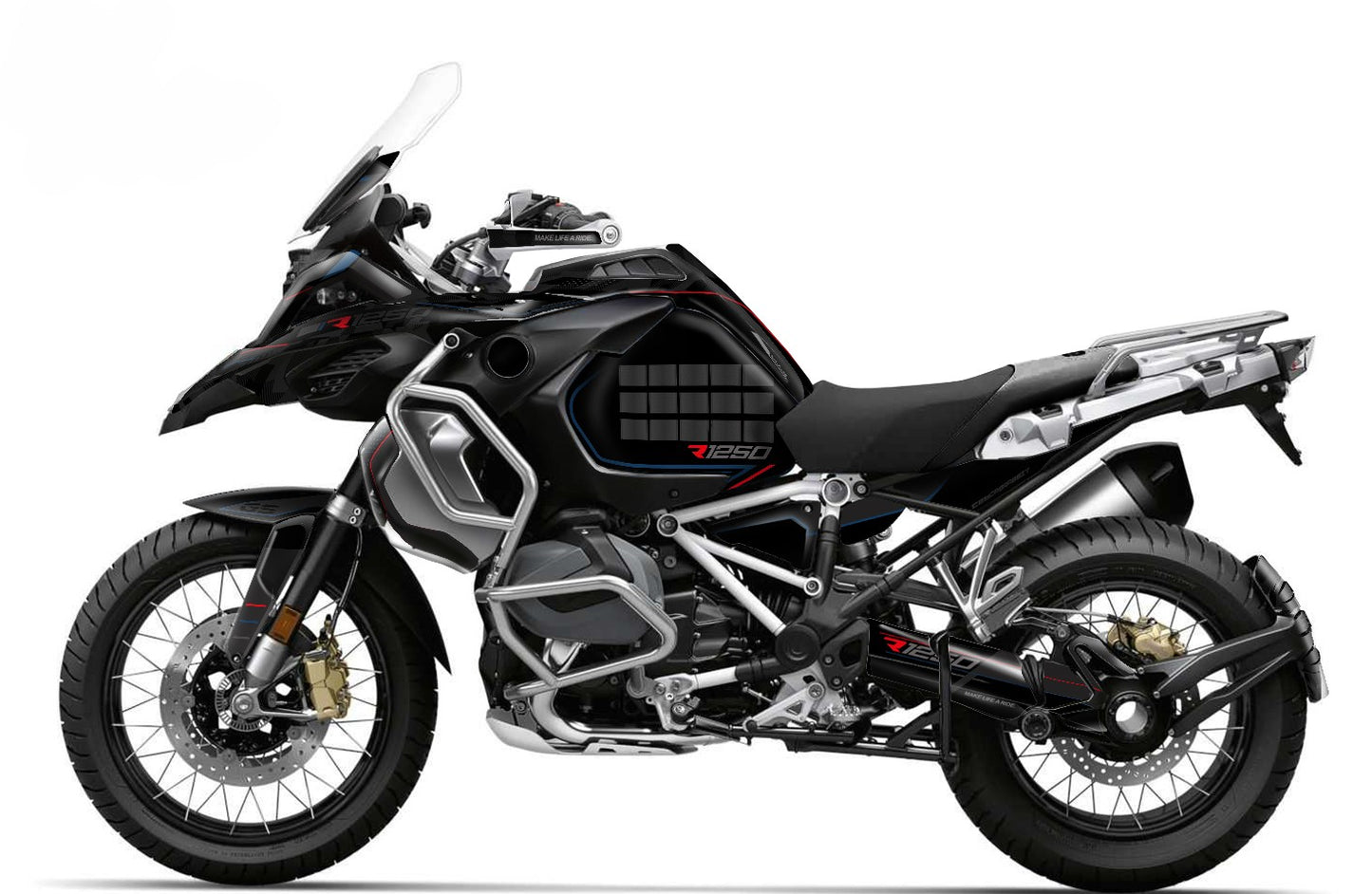 Kit Grafiche Adesivi Carene - BMW R1200/R1250GS ADV - Adventure (2014~2025) - (LR-BNR-ST)
