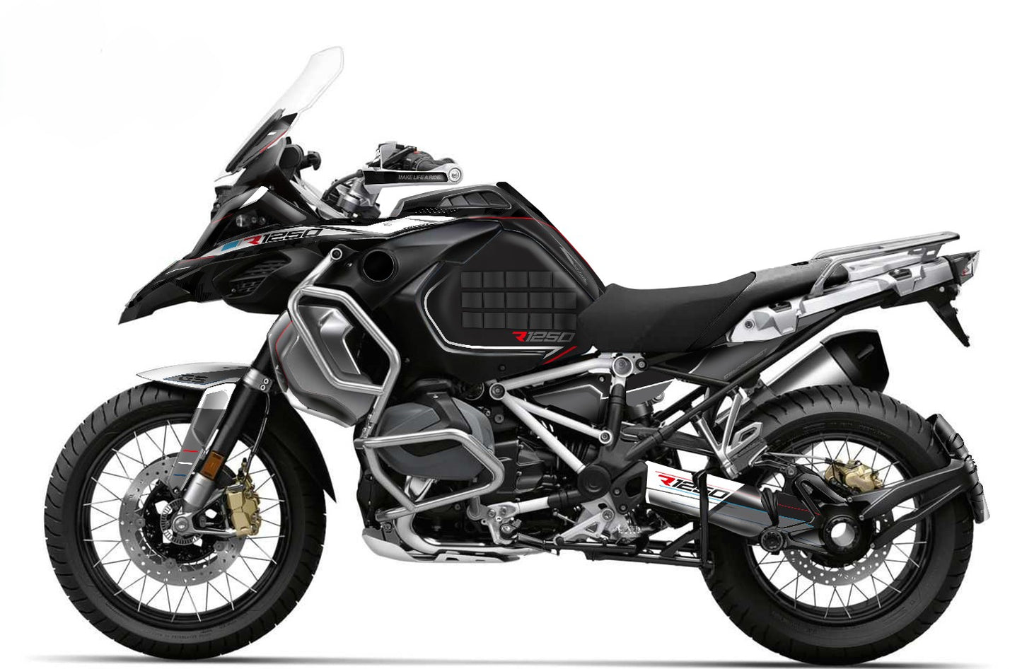Kit Grafiche Adesivi Carene - BMW R1200/R1250GS ADV - Adventure (2014~2025) - (LR-WG-ST)
