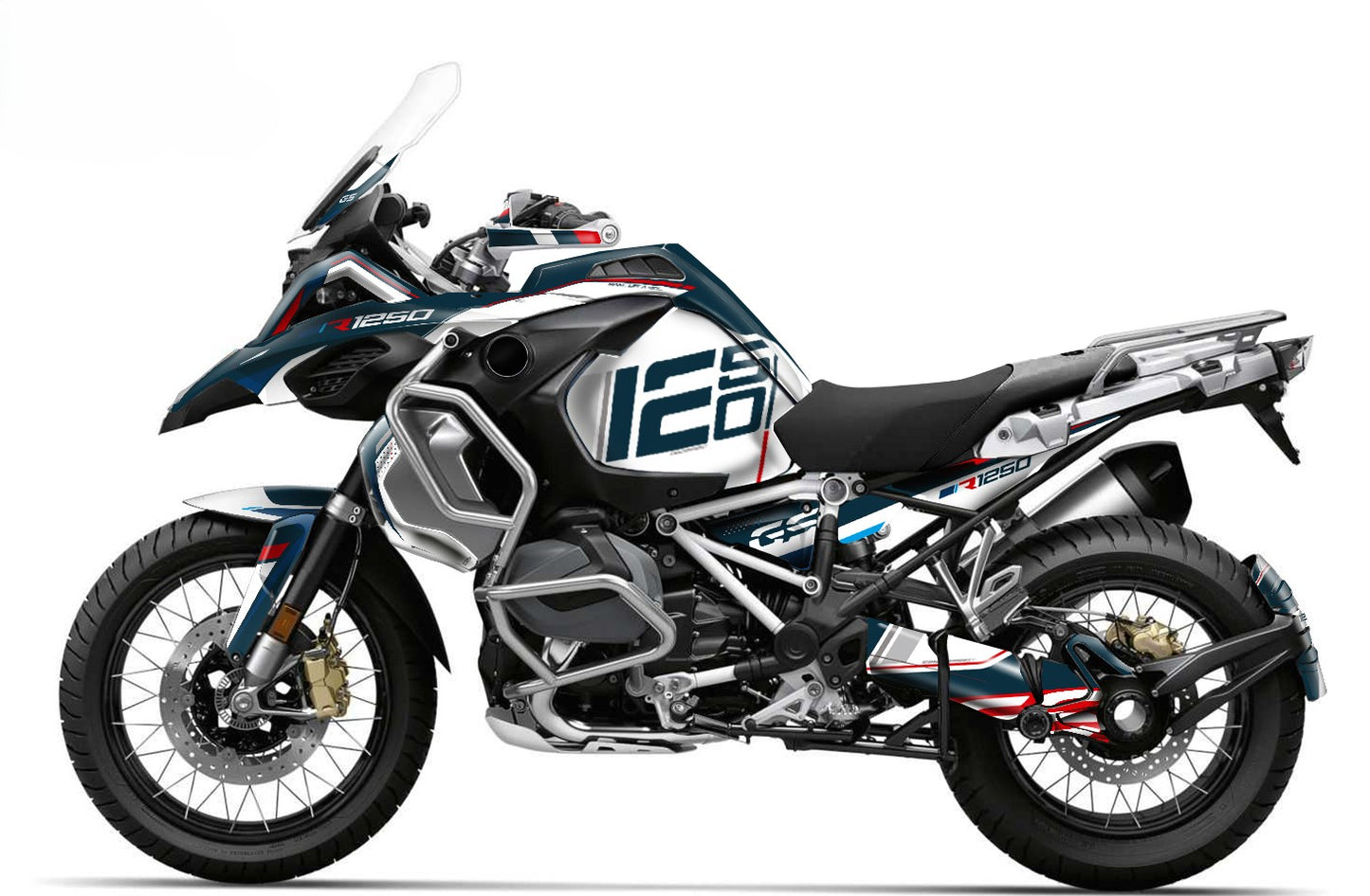 Kit Grafiche Adesivi Carene - BMW R1200/R1250GS ADV - Adventure (2014~2025) - (TWT-WN)