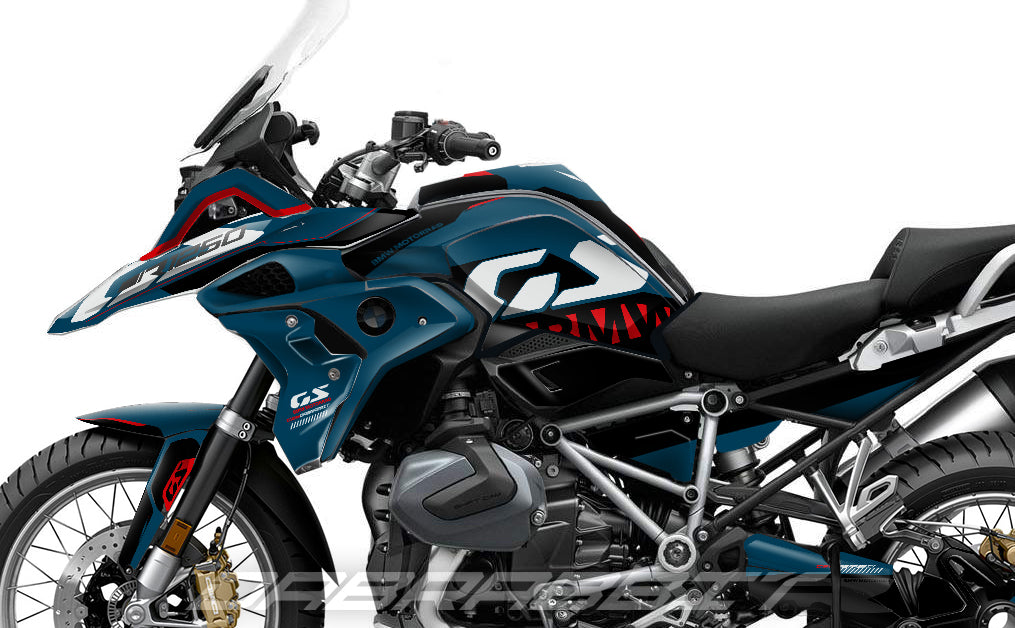 Kit Grafiche Adesivi Carene - BMW R1200/R1250GS (2017~2025) - (TH-NB)