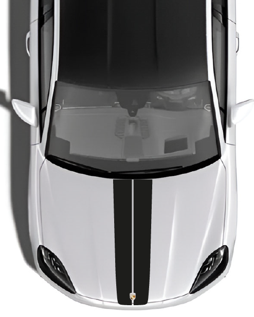 "Monaco" Hood Decal Kit Compatible with Porsche Cayenne