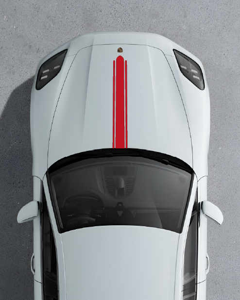 "Levante" Hood Decal Kit Compatible with Porsche Panamera