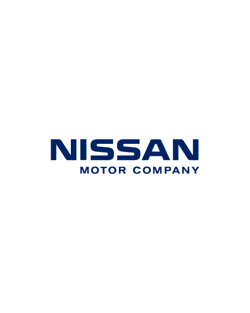 Nissan Motor Company Lettering Sticker - Blue