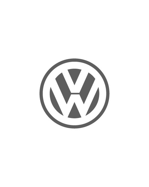Adesivo Logo Volkswagen - Grigio