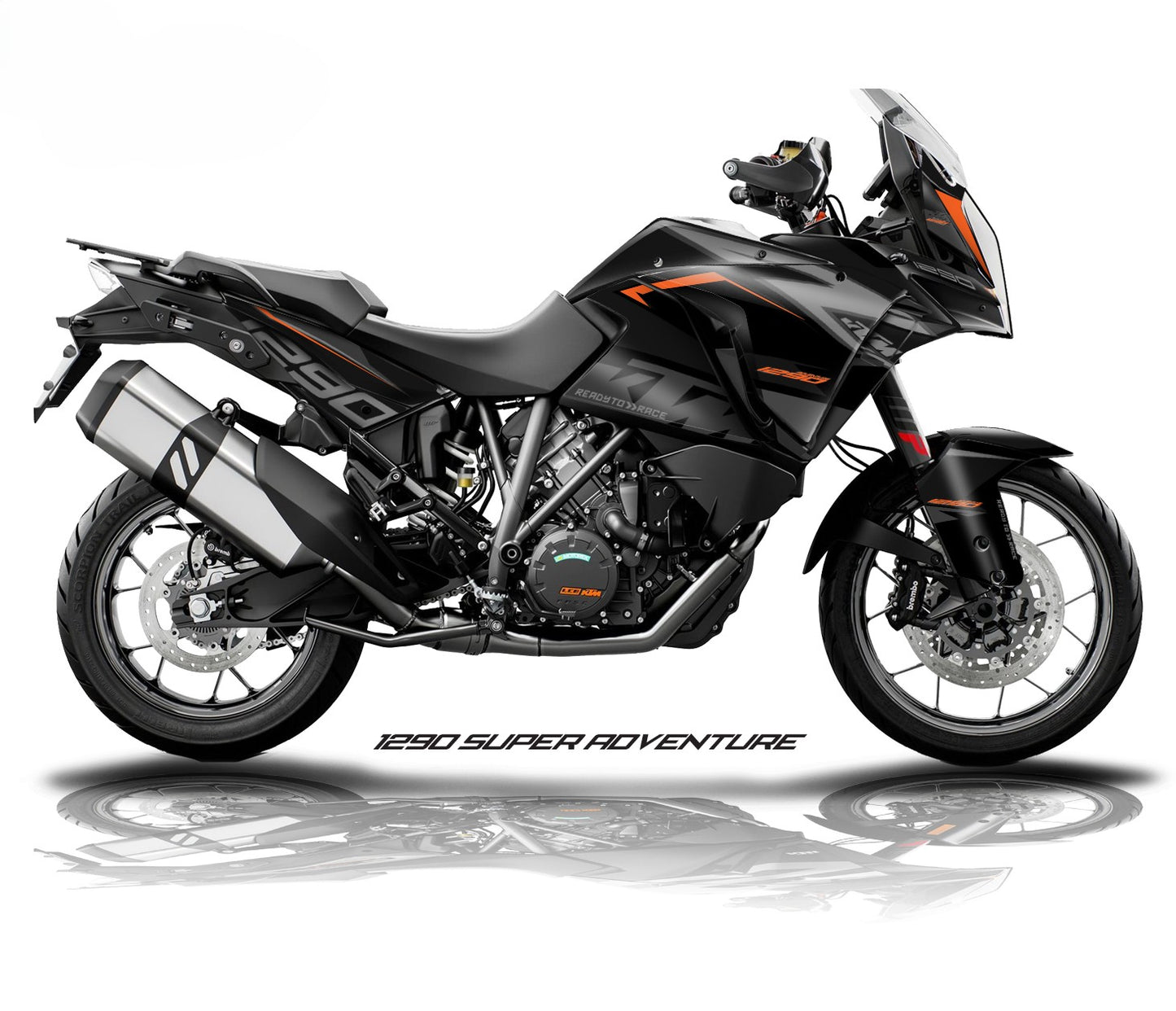 Kit Grafiche Adesivi Carene - KTM 1290 Super Adventure (2017~2020) - (RN-B1)