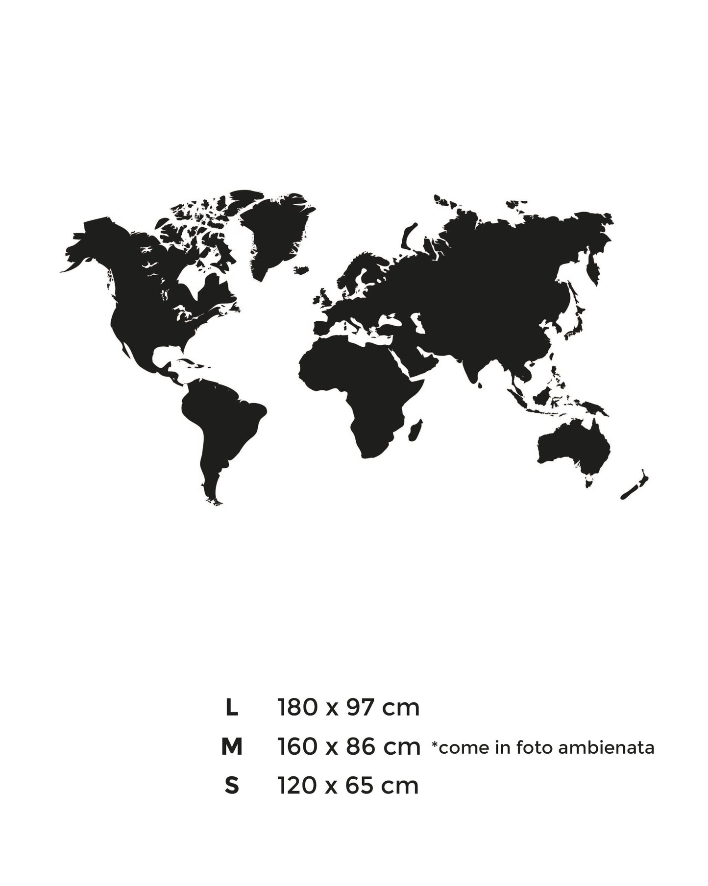 Adesivo Murale - Mappamondo