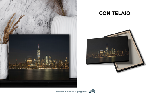 Tela / Quadro New York di Notte