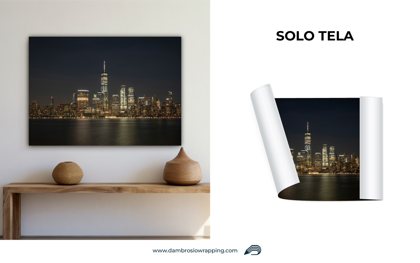 Canvas / Painting New York at Night
