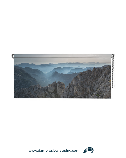 Tenda a rullo oscurante - Panorama Montagna