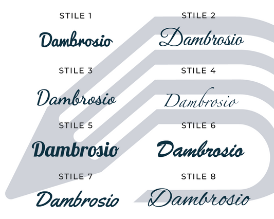 Adesivo "Nome personalizzato" con grafica delfino e onde