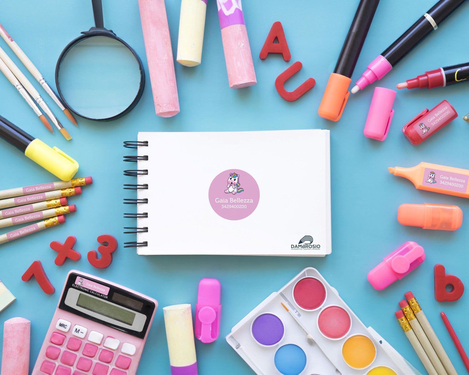 Kit Etichette per Materiale Scolastico