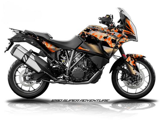 Kit Grafiche Adesivi Carene - KTM 1290 Super Adventure (2017~2020) - (CM-D)