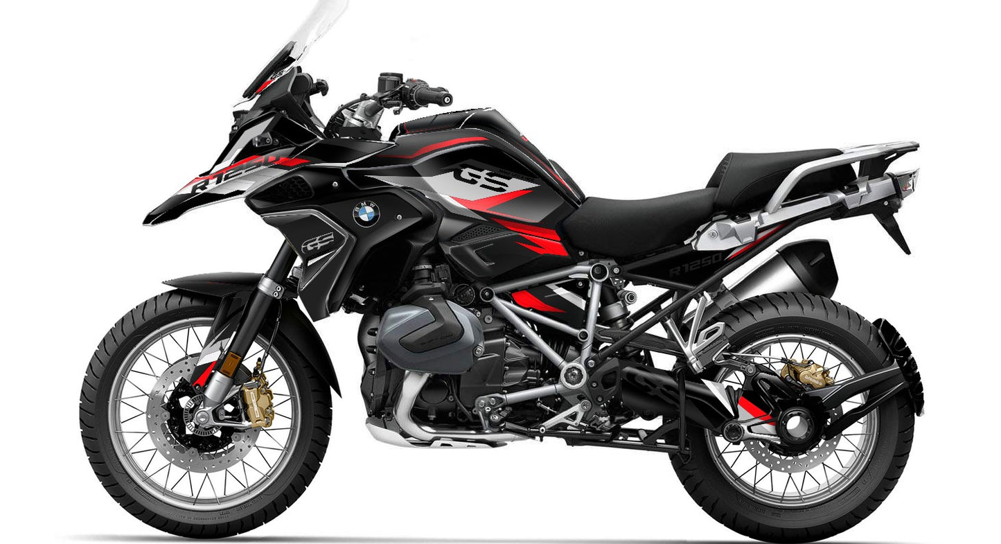 Kit Grafiche Adesivi Carene - BMW R1200/R1250GS (2017~2025) - (MS2-R)
