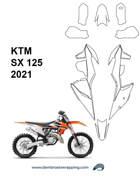 Kit Grafiche Carene Personalizzate per KTM SX 125 - 2021