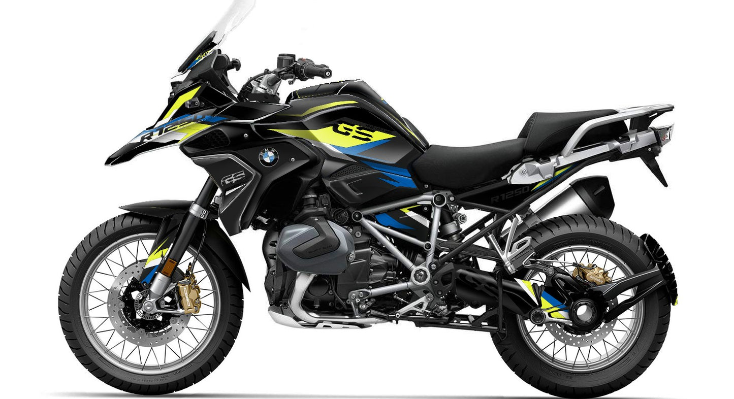 Fairing Graphics Kit - BMW R1200/R1250GS (2017~2025) - (MS2-BL)