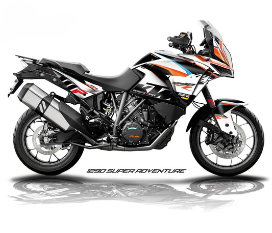 Kit Grafiche Adesivi Carene - KTM 1290 Super Adventure (2017~2020) - (20ST-W)