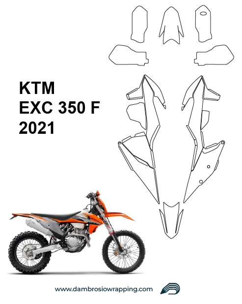 Custom Fairing Graphics Kit for KTM EXC 350F - 2021