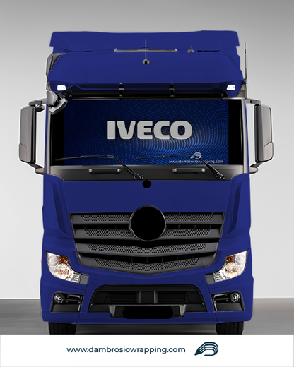 Tenda a rullo oscurante - IVECO Tridimensionale blu