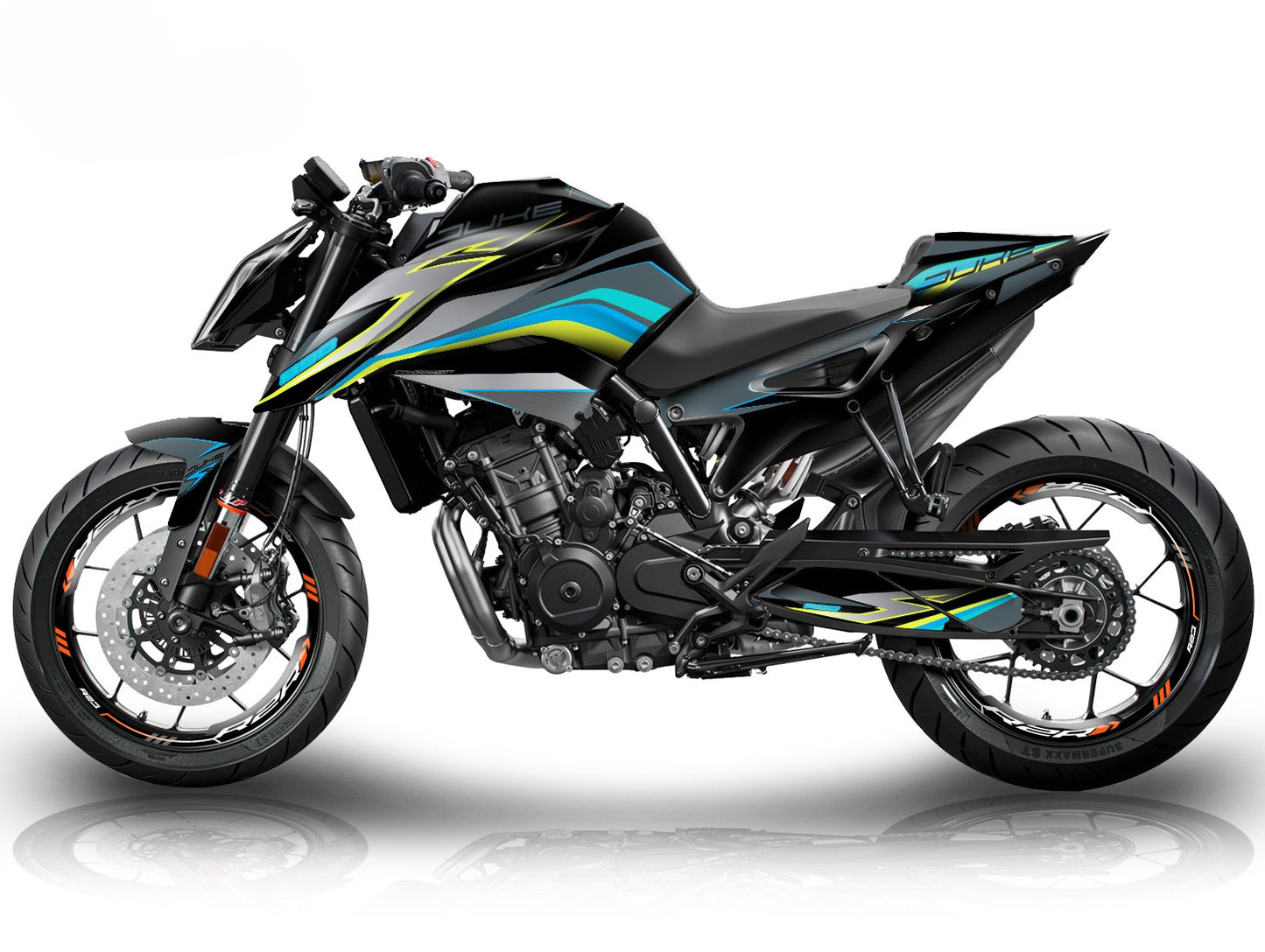 Kit Grafiche Adesivi Carene - KTM 790 / 890 DUKE - (CZ-B)