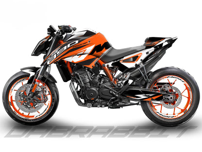 Kit Grafiche Adesivi Carene - KTM 790 / 890 DUKE - (MOF3-KX-WO)