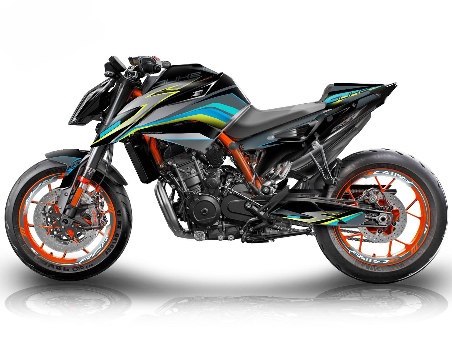 Kit Grafiche Adesivi Carene - KTM 790 / 890 DUKE - (CZ-B)