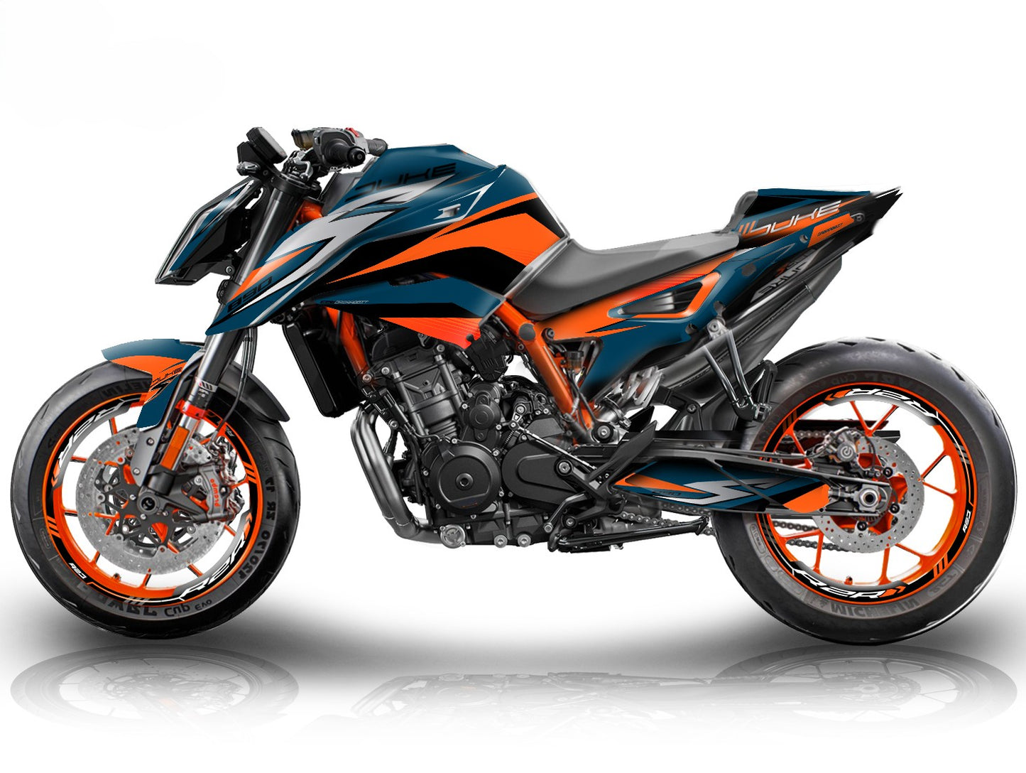Kit Grafiche Adesivi Carene - KTM 790 / 890 DUKE - (CZ-N)