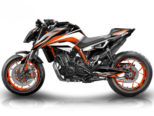Kit Grafiche Adesivi Carene - KTM 790 / 890 DUKE - (CZ-WB)