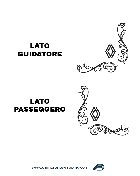 Kit 2 Adesivi per Finestrini Camion - Renault