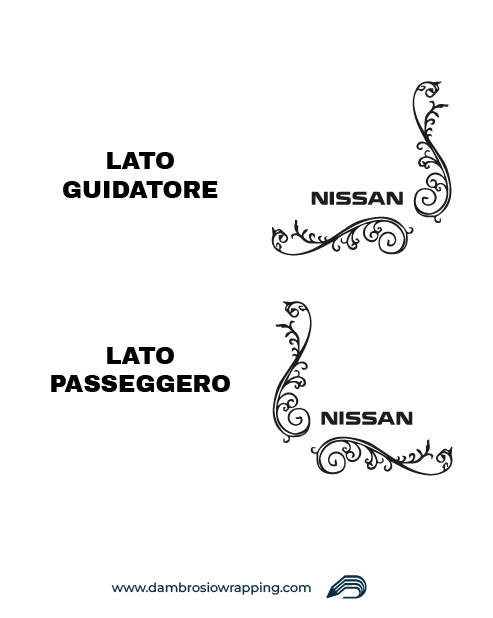 Kit 2 Adesivi per Finestrini Camion - Nissan