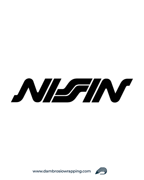 Nissin Logo Sticker - Black