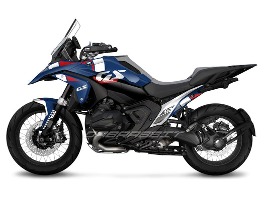 Kit Grafiche Adesivi Carene - BMW R1300GS (2024~) Trophy - (TRP-BL)