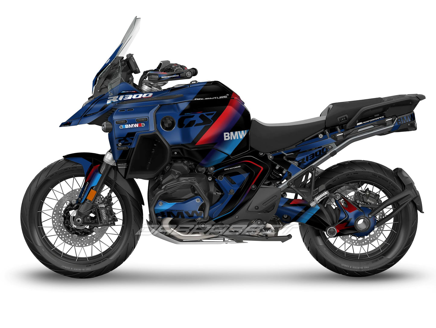 Kit Grafiche Adesivi Carene - BMW R1300GS ADV (2024~) - (GRD-BL)