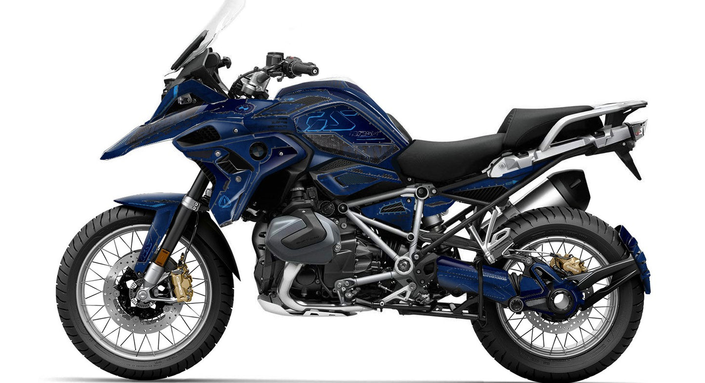 Kit Grafiche Adesivi Carene - BMW R1200/R1250GS (2017~2025) - (F15K-BL)